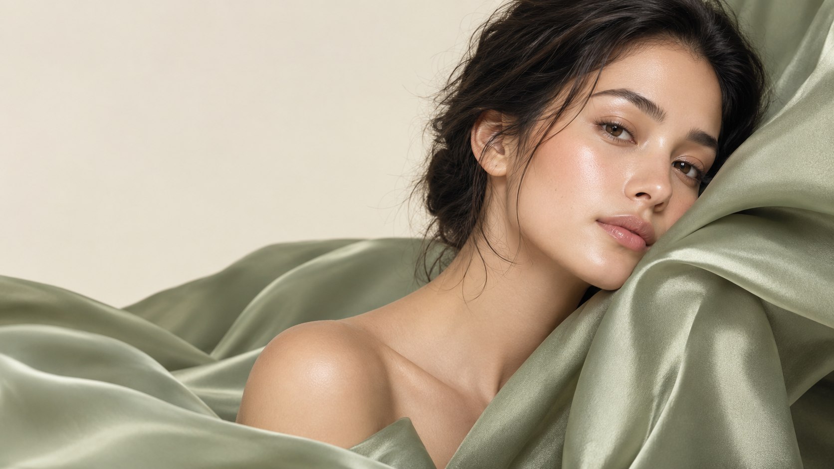 Silk and stillness.