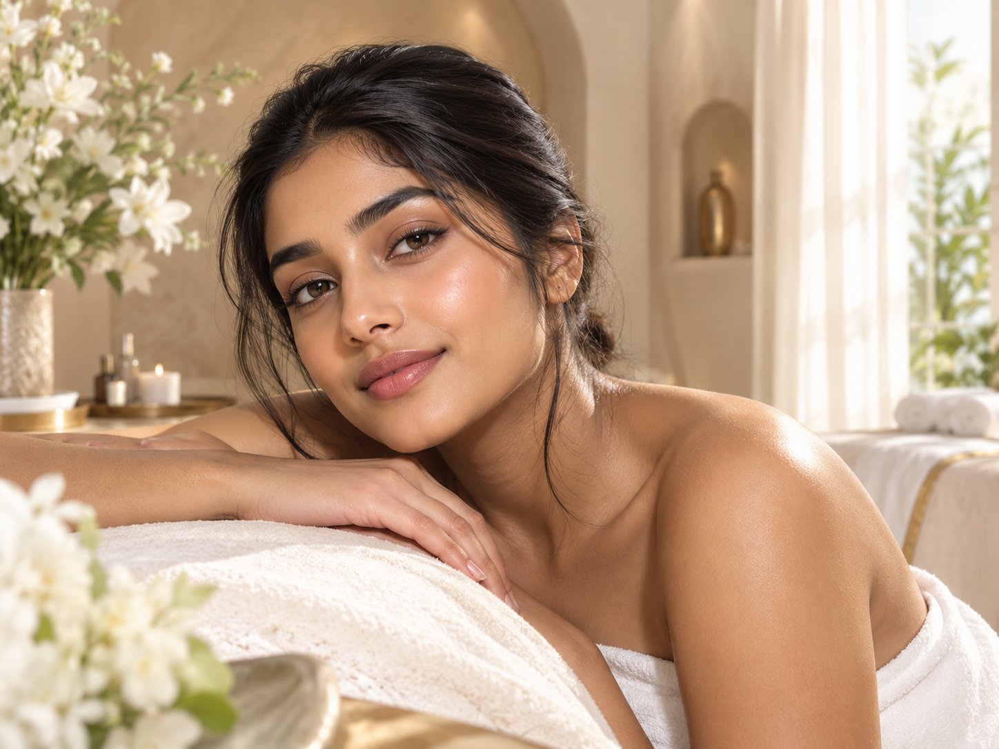 Botanical skincare detail
